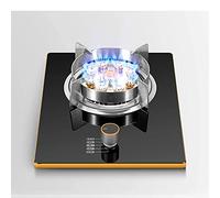 New Gas Hob Cooker Benchtop/Embedded Single Cooker Gas Cooktop，7.0KW Nine Cavity Fierce Fire Ring Burner，with Temperature Control And Stainless Steel Hob Rings [Energy Class A] (Color : Silver)