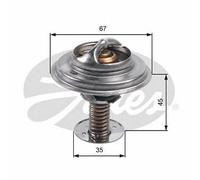 NEW GATES COOLANT THERMOSTAT OE QUALITY REPLACEMENT TH45688G1