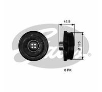NEW GATES CRANKSHAFT BELT PULLEY TVD DAMPER OE QUALITY REPLACEMENT TVD1136
