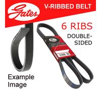 New Gates Micro V-Ribbed Belt 6 Ribs 1195mm Part No. 6DPK1195 Double-sided