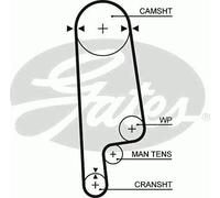 NEW GATES TIMING BELT CAMBELT OE QUALITY REPLACEMENT 5084XS