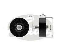NEW GATES V-RIBBED BELT DEFLECTION GUIDE PULLEY OE QUALITY REPLACEMENT T36369