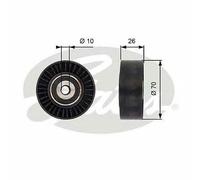 NEW GATES V-RIBBED BELT DEFLECTION GUIDE PULLEY OE QUALITY REPLACEMENT T36393