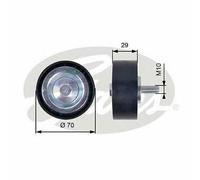 NEW GATES V-RIBBED BELT DEFLECTION GUIDE PULLEY OE QUALITY REPLACEMENT T36396