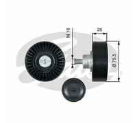 NEW GATES V-RIBBED BELT DEFLECTION GUIDE PULLEY OE QUALITY REPLACEMENT T36455