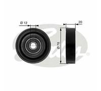 NEW GATES V-RIBBED BELT TENSIONER PULLEY OE QUALITY REPLACEMENT T36086