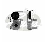 NEW GATES V-RIBBED BELT TENSIONER PULLEY OE QUALITY REPLACEMENT T38149