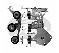 NEW GATES V-RIBBED BELT TENSIONER PULLEY OE QUALITY REPLACEMENT T38465