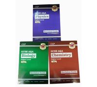 New GCSE Biology AQA Revision Guide & Chemistry, Physics Higher includes Online Edition 9-1 Videos & Quizzes Collection 3 Books Set