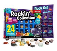 New Gemstone Collection Rock Mineral Gem Kit for Kids Education Gift for Birthday Party Classroom, Stone Educational Sheet Incldued