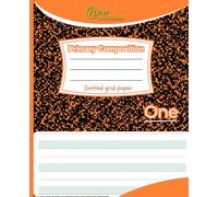 New Generation - Composition Notebook with Dotted Grid Lines , Primary Composition Notebook 7.5 x 9.25 Inches - 120 Pages , For School K-2 and elementary, homeschool supplies