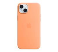 New Genuine Apple iPhone 15 Plus Silicone Case MagSafe Orange Sorbet MT173ZM/A