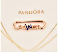 New Genuine Authentic Pandora ME Rose Gold Styling Link ~Power ~ Word 780766C01