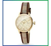 New Genuine BURBERRY Ladies Watch The Classic 32mm Yellow Gold BU10114