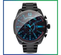 New Genuine DIESEL DZ4318 Stainless Steel Black Strap ION Plated Dial Mens Watch