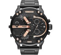 NEW GENUINE DIESEL MR BIG DADDY 2.0 DZ7312 57MM XL BLACK & ROSE GOLD MENS WATCH