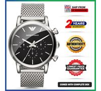 Emporio Armani AR1811 Watch Silver Black Man