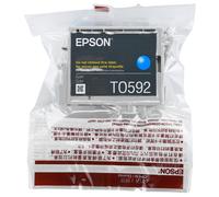 New Genuine EPSON T0592(Cyan) Print Ink Cartridges For Stylus Photo R2400