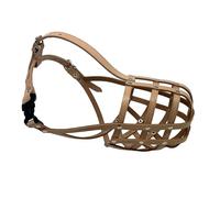 New Genuine Light leather Dog Muzzle German Shepherd and Other Similar Snout