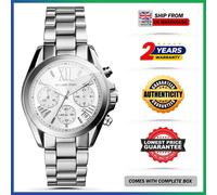 NEW GENUINE MICHAEL KORS BRADSHAW MK6174 SILVER STRAP SILVER DIAL WOMAN'S WATCH