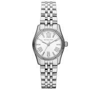 New Genuine MICHAEL KORS Lexington MK3228 Silver Ladies Watch 26mm Mini MK Watch