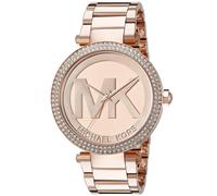 New Genuine MICHAEL KORS Parker MK5865 Glitz Rose Gold Ladies Women Watch MK