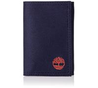 NEW Genuine TIMBERLAND Mens Velcro Canvas Trifold Wallet (With Gift Box) - D37388 (Navy Blue)