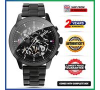 New Genuine Tommy Hilfiger TH1710478 Henry Black Dial Steel Strap Mens Watch UK
