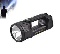 New German 1000000 Lumens Waterproof Spot Lights Handheld Large Searchlight,Super Bright Spotlight Flashlight, Super Bright Outdoor Searchlight, Multifunctional Mini Super Strong Led Flashlight (S)