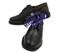 New Ghillie Brogues Scottish Kilt Shoes Ghillie Brogues Leather UK Sizes 6 to 13 (UK7) Black