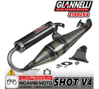 New Giannelli Shot V4 Vertical Minarelli Yamaha BW'S NG Slider Exhaust