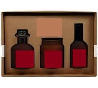 New Gift Set Inclueded Woody Notes Of Cedar and Spicy Cardamon In Reed Diffuser, A Scented Candle, and A Room Spray To Suit Every Room Within Your Home - Brown