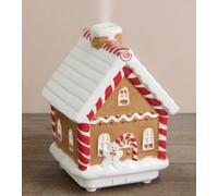 New Gingerbread House Diffuser Creates A Festive Atmosphere, Will Be Loved by Friends and Family Alike, Adds A Cosy and Inviting Touch, Perfect for Mantels, Tables, and Holiday Displays - Brown