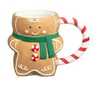 New Gingerbread Man Mug with A Cosy and Seasonal Gingerbread House Design, Perfect for Sipping Your Favourite Hot Beverages from Over The Christmas Holidays.