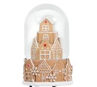 New Gingerbread Theme Snow Globe, Captures the Holiday Spirit, Sprinkle Festive Charm into Your Home, Gently Shake it to See a Flurry of Snowfall Over the Delightful Display - Multicolour