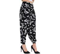 New Girl Women Ladies Floral Printed Full Length Baggy Boho Hippy Loose Fit Harem Ali Baba Aladdin Casual Stretchy Trousers Pants Leggings Bottoms Plus Size XL XXL XXXL
