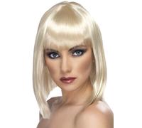 NEW Glam Wig - Short Straight Bob Ladies Fancy Dress Halloween Accessory