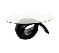 NEW Glass Top Coffee Table High Gloss White/Black High-quality ExclusiveDesign v