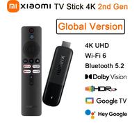 NEW Global Version Xiaomi TV Stick 4K 2nd Gen 2GB RAM 8GB ROM BT5.2 Dolby Vision HDR10+ Wi-Fi 6 TV Dongle Portable Stream Media TV Stick 4k 2nd
