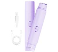 New Glow Aura Women's Shaver, Glowhave Double Headed Bikini Trimmer, Body Hair Trimmer, Rechargeable Painless Professional Shaver, Suitable for Underarms, Legs, Arms, Body,Face (Pink Purple)