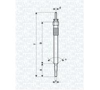 MAGNETI MARELLI 062900086304 Glow Plug for HYUNDAI,KIA