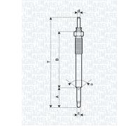 MAGNETI MARELLI 062900074304 Glow Plug for HYUNDAI,KIA
