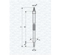 MAGNETI MARELLI 062900054304 Glow plug