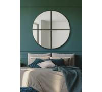 MirrorOutlet The Quadrants - Extra Large Gold Modern 4 Piece Circular Window Wall Mirror 54" X 54" (140CM X 140CM) Size and spacing upon fitting. Unique & New