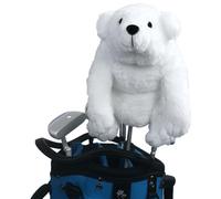 New Golf Club Protector, Polar Bear Cute Plush Cover White One Size