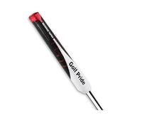 *NEW* Golf Pride 2024 Reverse Taper Flat Large Jumbo Putter Grip - Stroke Enhancement Collection, Unisex, Soft & Tacky Feel with Dimple Traction Technology, 64g, 0.580 Round - Sleek Black/White/Red