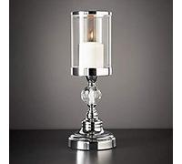 New Gorgeous Crystal Effect Chrome Candle Holder