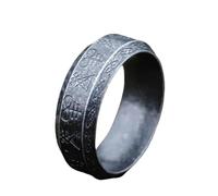 New Gothic Lucifer Satan Seal Of Satan Signet Rings Punk Seal Rings Men And Women Pagan Jewelry Vintage