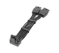 NEW GPU RTX4090 RTX4080 Series 16AWG 2x8pin PCI-E to 16Pin (12+4) PCI-E 5.0 12VHPWR Connector 90-Degree Elbow 2X8PLB
