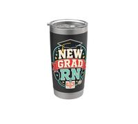 New Grad RN Nurse Graduation Retro Stainless Steel Insulated Tumbler